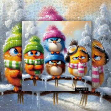 Winter Feathered Friends Jigsaw Puzzle 1000 Pieces